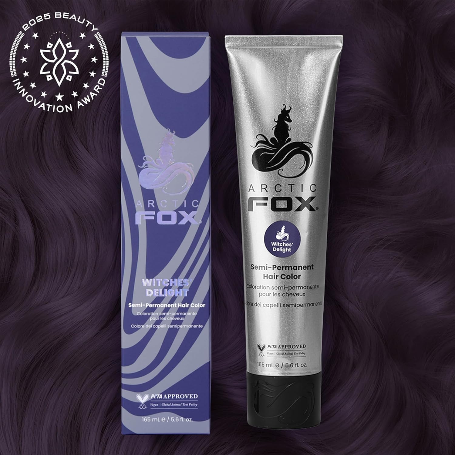 TINTURA CAPILAR ARCTIC FOX WITCHES' DELIGHT PÚRPURA SEMI-PERMANENTE 165ML - 2