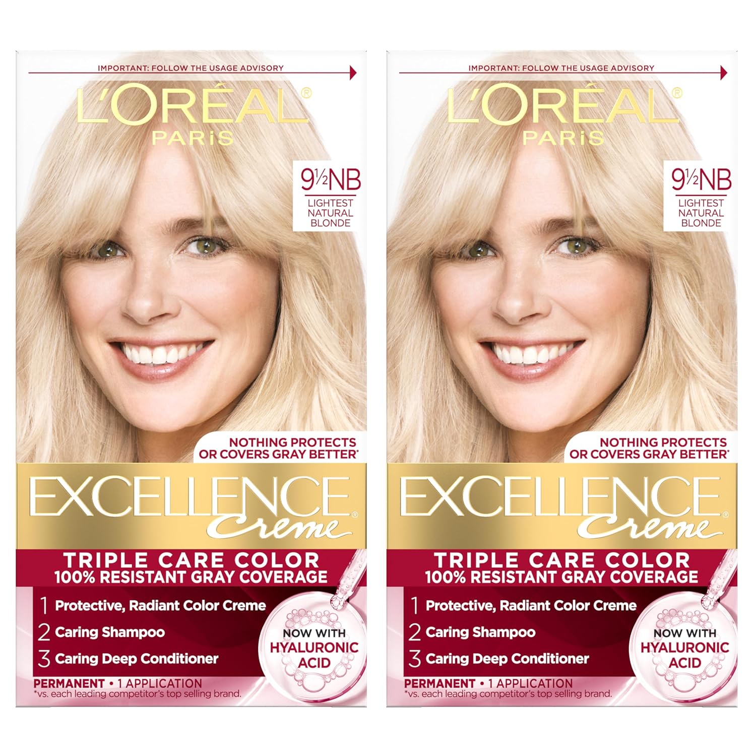 TINTURA PERMANENTE L'ORÉAL PARIS EXCELLENCE CRÈME 9.5NB RUBIO NATURAL MUY CLARO - 1