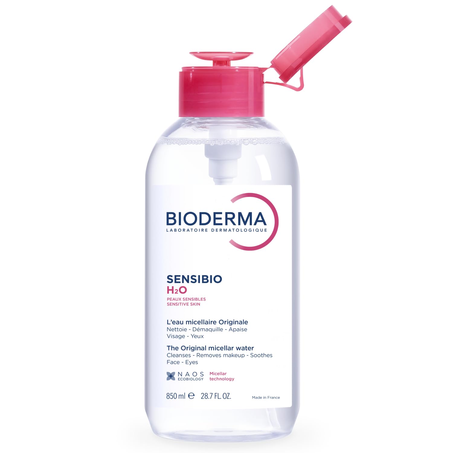 AGUA MICELAR BIODERMA SENSIBIO H2O DESMAQUILLANTE PARA PIEL SENSIBLE - 1