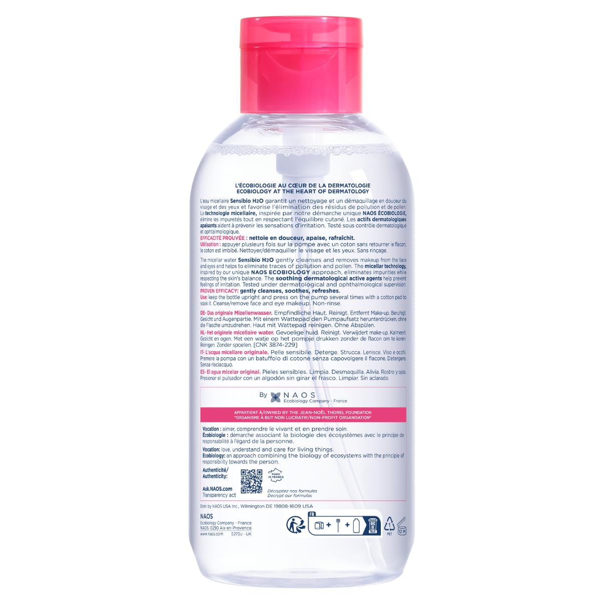 AGUA MICELAR BIODERMA SENSIBIO H2O DESMAQUILLANTE PARA PIEL SENSIBLE - 2