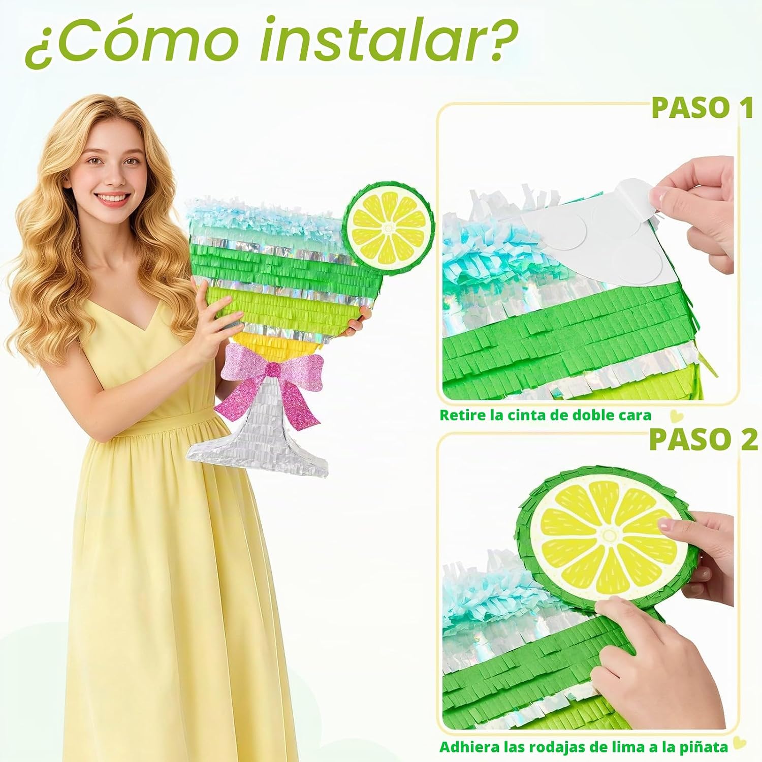 PIÑATA CÓCTEL MARTINI WERNNSAI CON LAZO DECORATIVO - 5