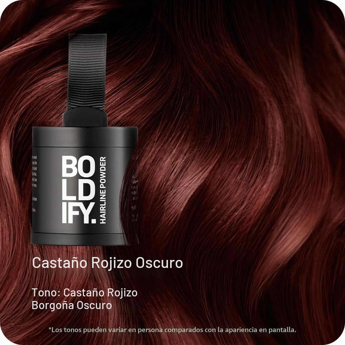 POLVO PARA RAÍCES BOLDIFY HAIRLINE POWDER CASTAÑO ROJIZO OSCURO 10G - 2