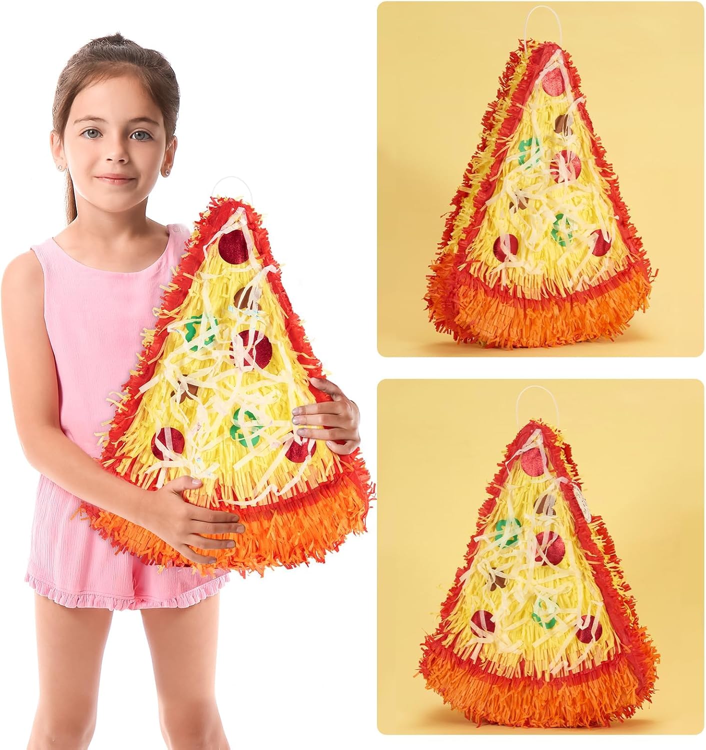 PIÑATA PIZZA WERNNSAI DECORACIÓN FIESTA TEMÁTICA - 5