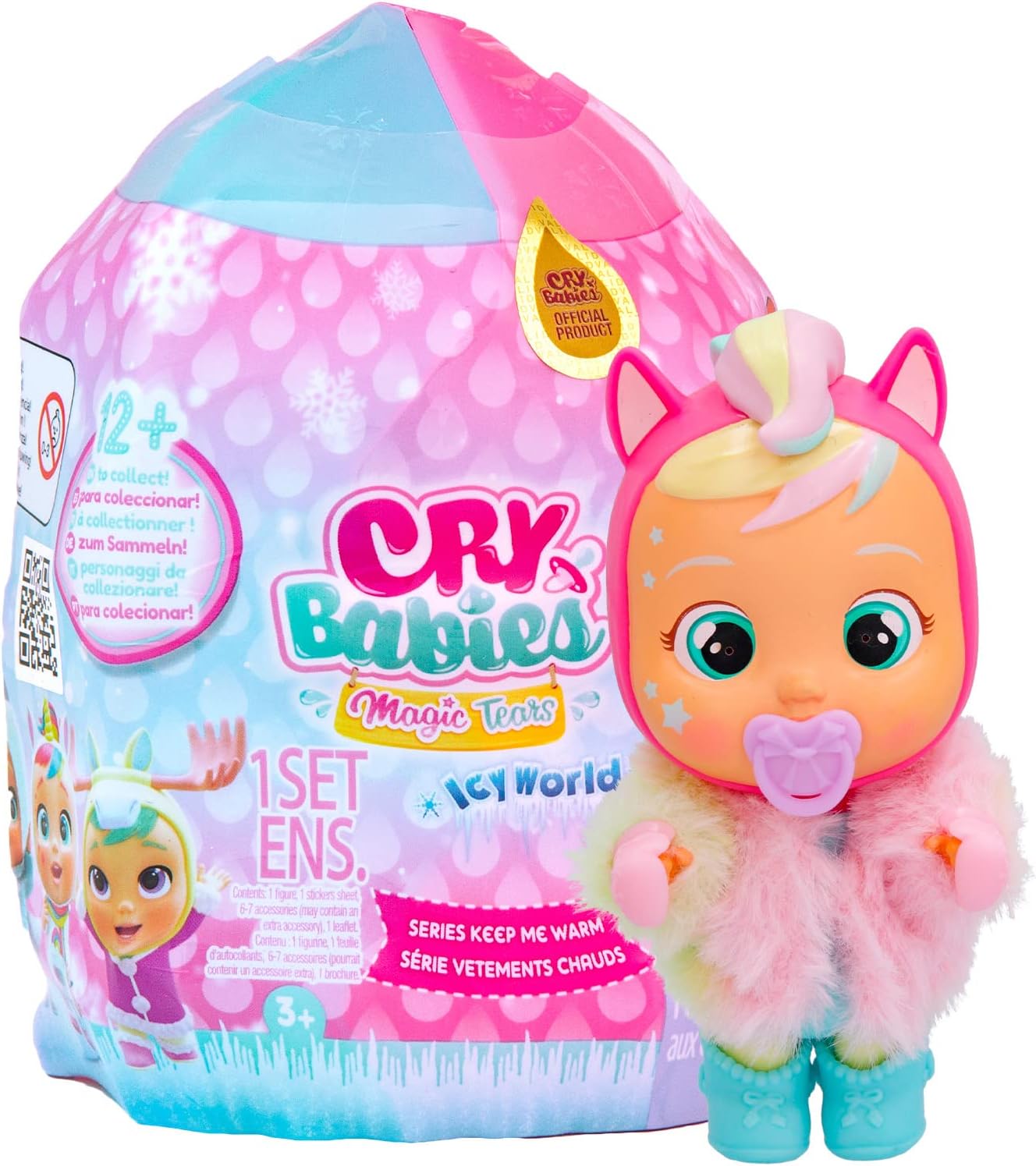 MUÑECA CRY BABIES MAGIC TEARS ICY WORLD KEEP ME WARM SERIES CON 8 SORPRESAS - 1