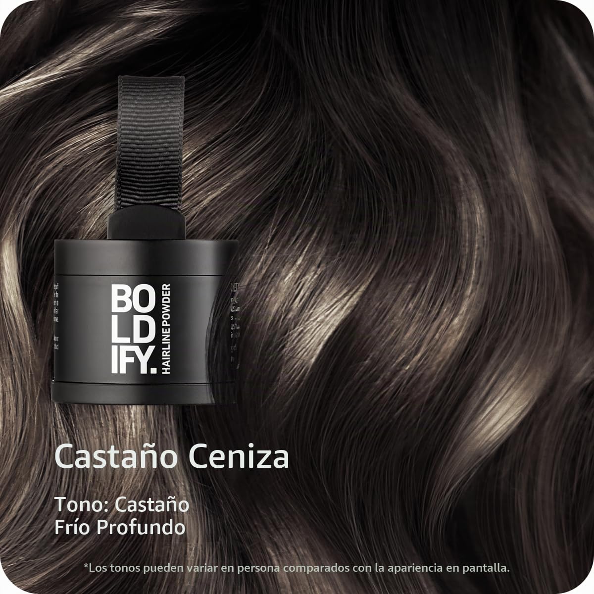 POLVO PARA RAÍCES BOLDIFY HAIRLINE POWDER CASTAÑO CENIZA 4G - 2