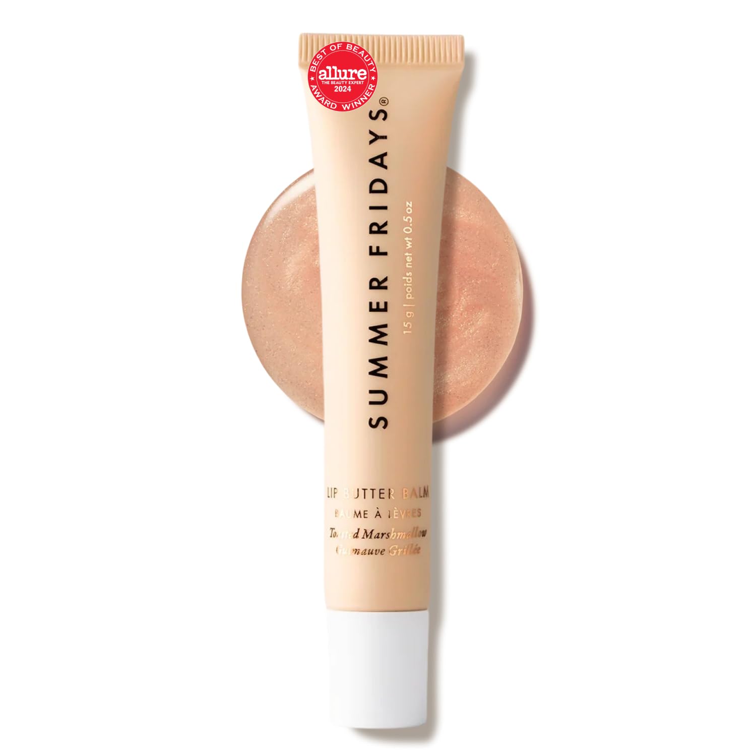 BÁLSAMO DE LABIOS SUMMER FRIDAYS LIP BUTTER BALM TOASTED MARSHMALLOW VEGANO 0.5 OZ - 1