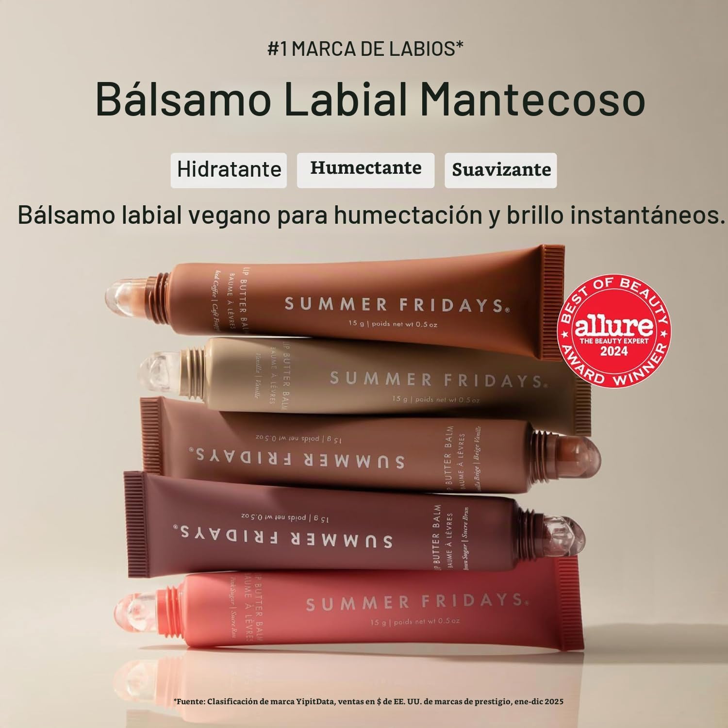 BÁLSAMO DE LABIOS SUMMER FRIDAYS LIP BUTTER BALM TOASTED MARSHMALLOW VEGANO 0.5 OZ - 4