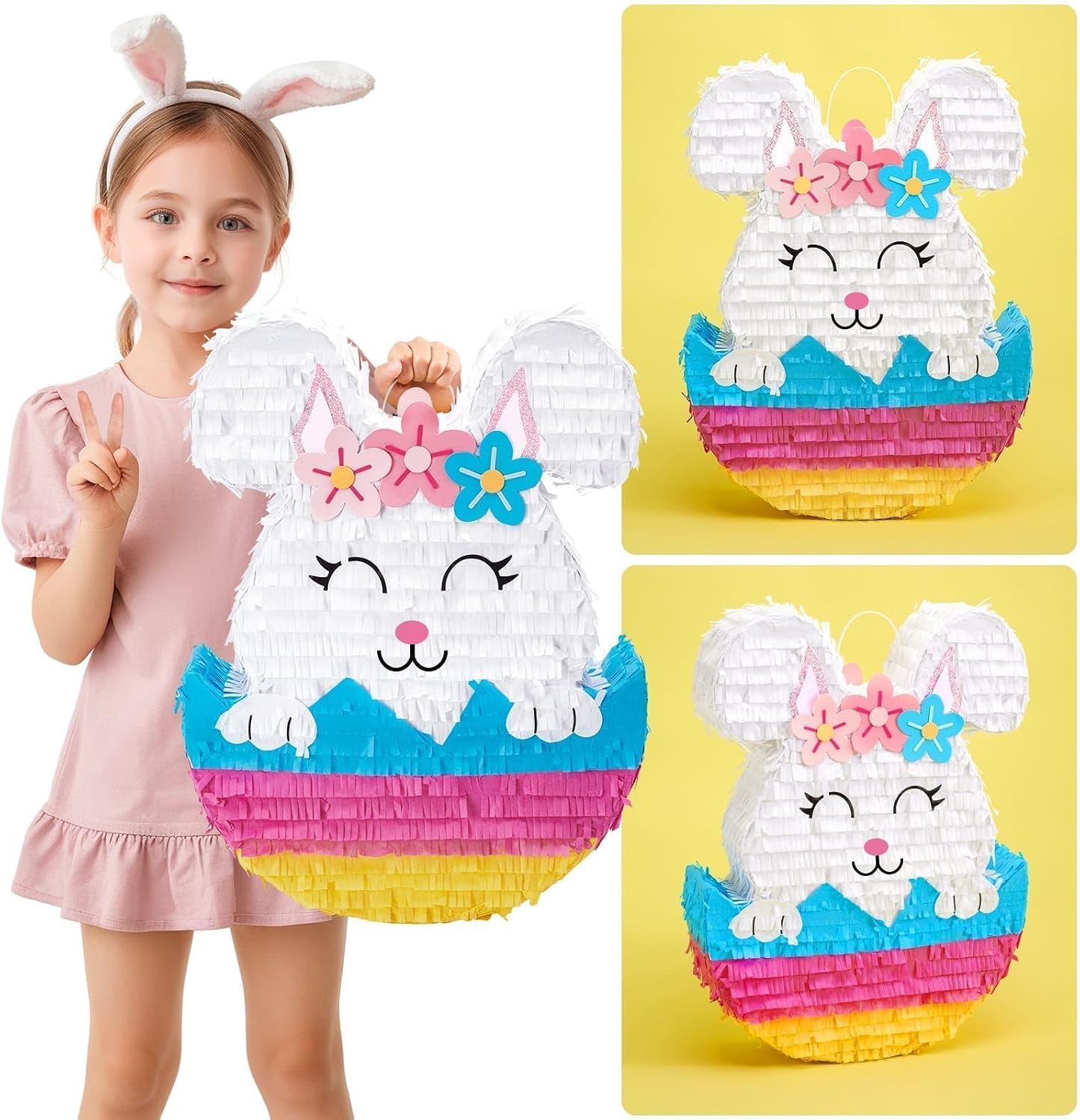 PIÑATA CONEJO DE PASCUA WERNNSAI 42X31.6 CM - 5