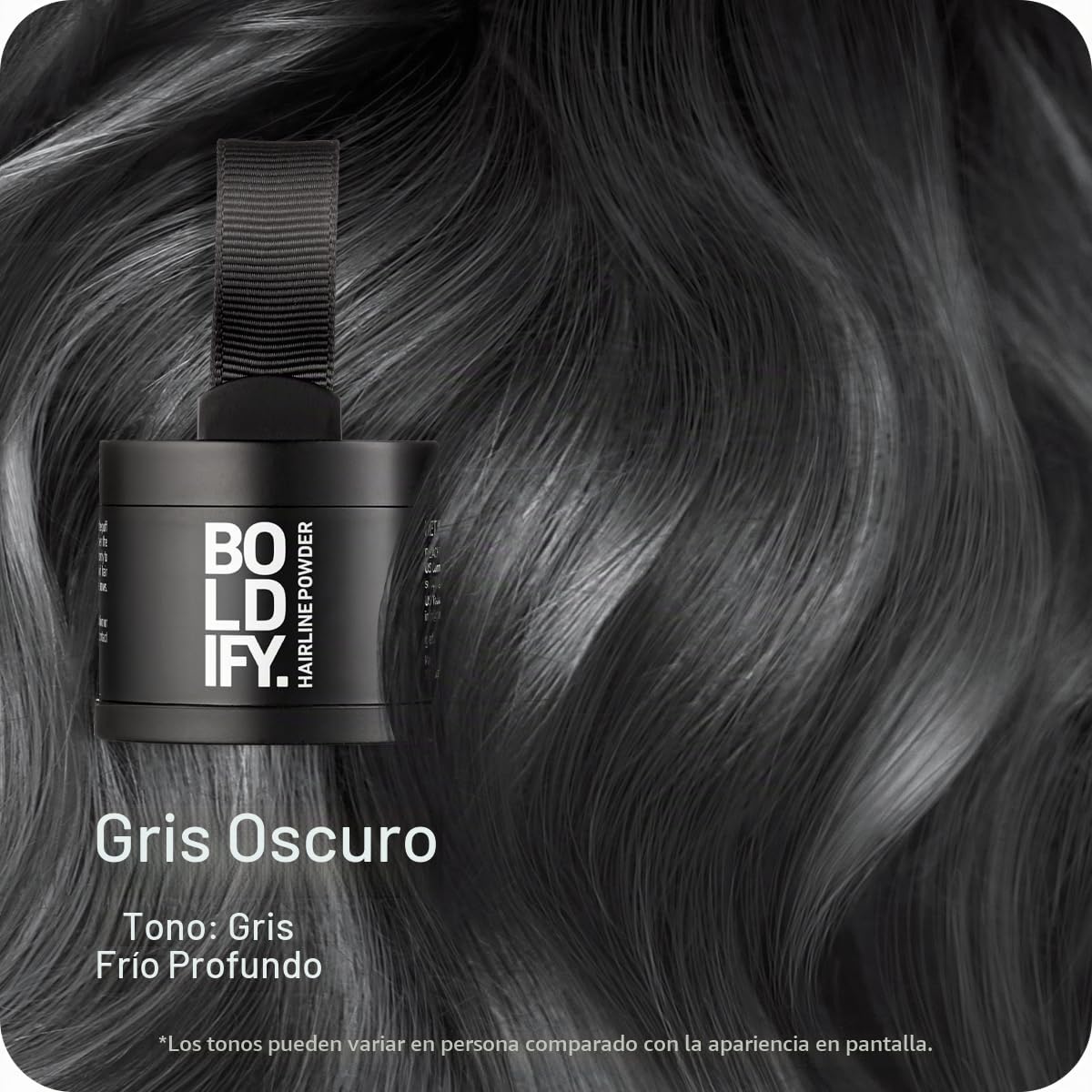 POLVO PARA RAÍCES BOLDIFY HAIRLINE POWDER GRIS OSCURO 4G - 2