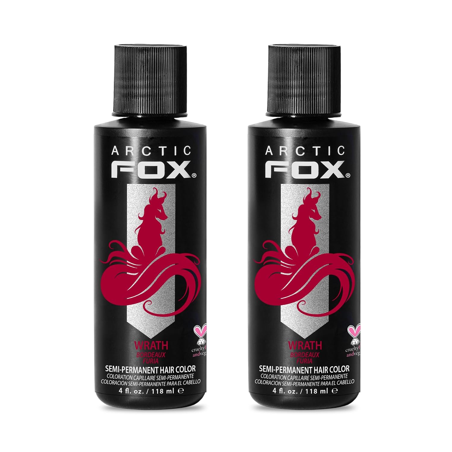 TINTURA SEMIPERMANENTE ARCTIC FOX WRATH ROJO INTENSO 2 X 4 FL OZ - 1