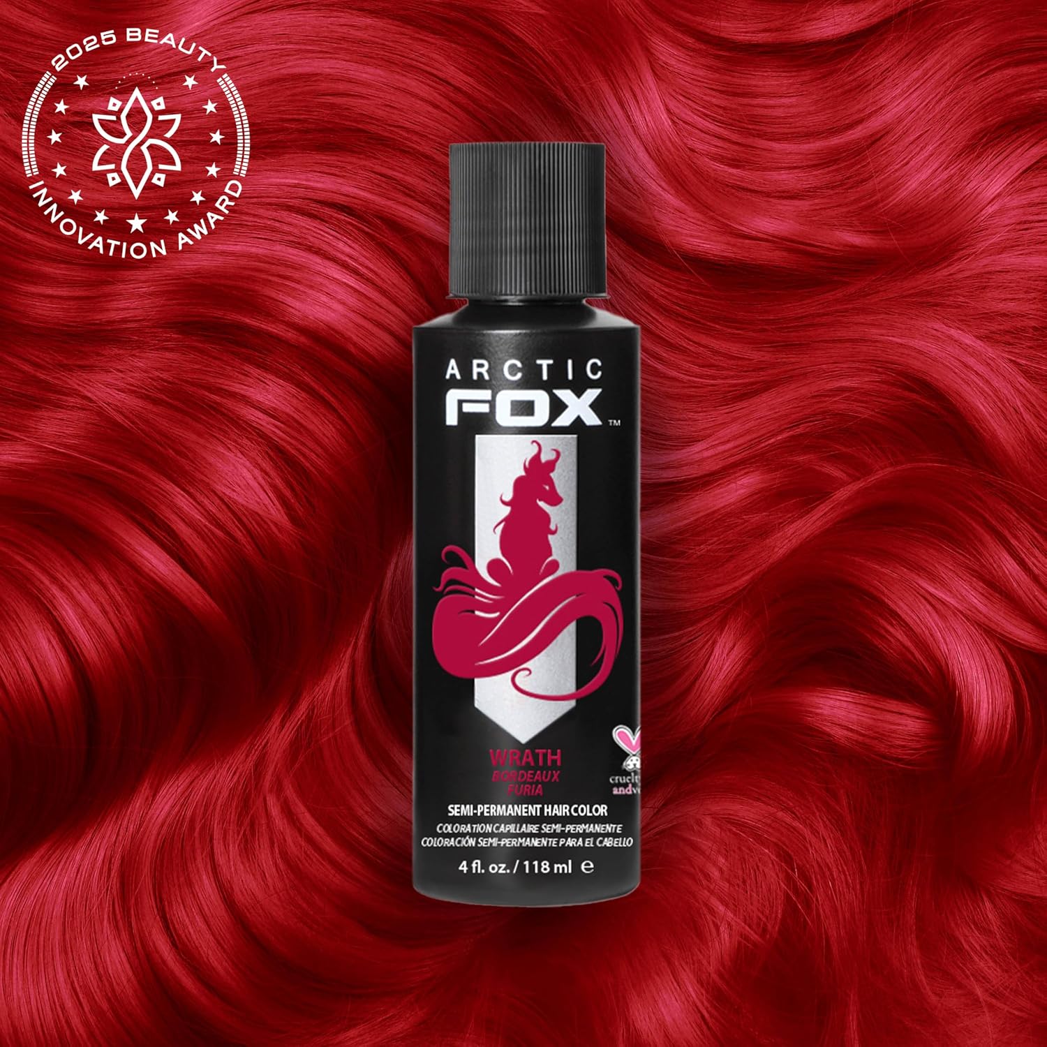TINTURA SEMIPERMANENTE ARCTIC FOX WRATH ROJO INTENSO 2 X 4 FL OZ - 2