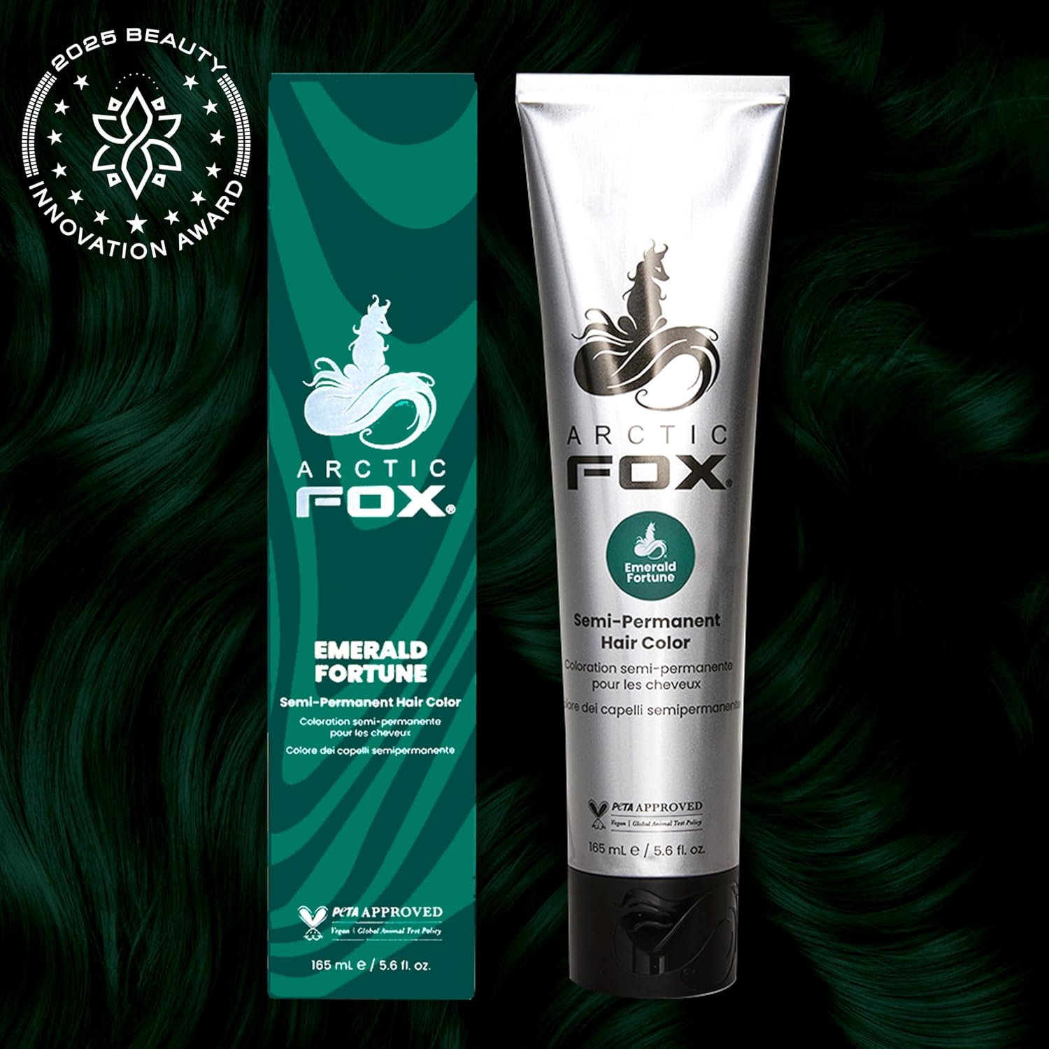 TINTURA SEMIPERMANENTE ARCTIC FOX EMERALD FORTUNE VERDE ESMERALDA 2 X 5.6 OZ - 2