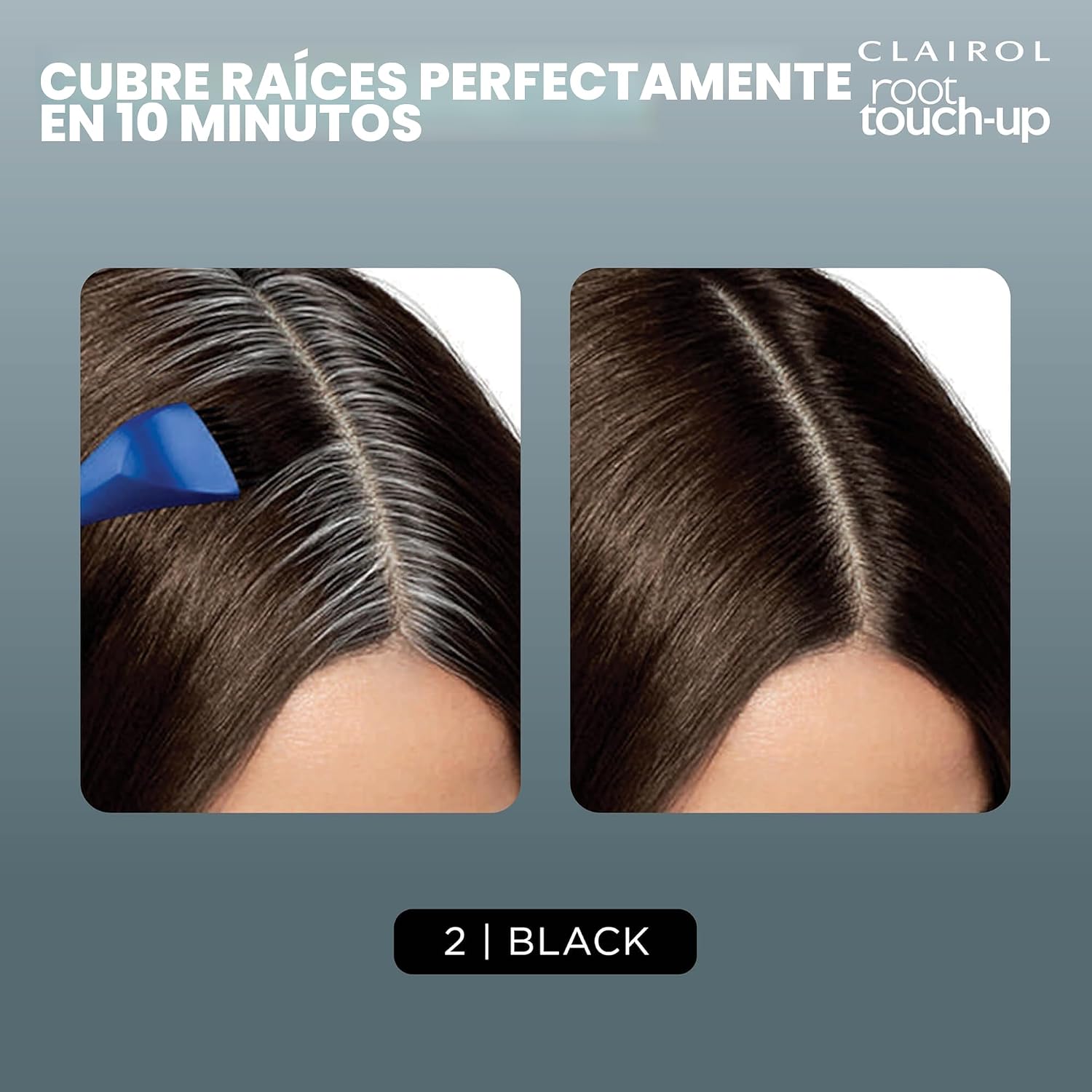 TINTURA PERMANENTE CLAIROL ROOT TOUCH UP 2 NEGRO, PACK DE 4 - 3