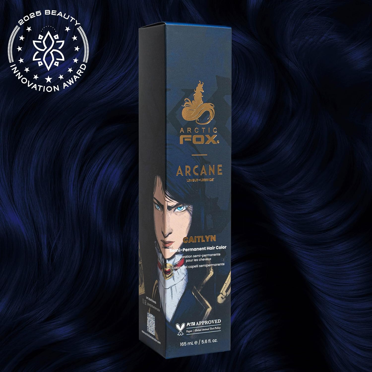 TINTURA SEMIPERMANENTE ARCTIC FOX CAITLYN AZUL MARINO 2 X 5.6 OZ - 2