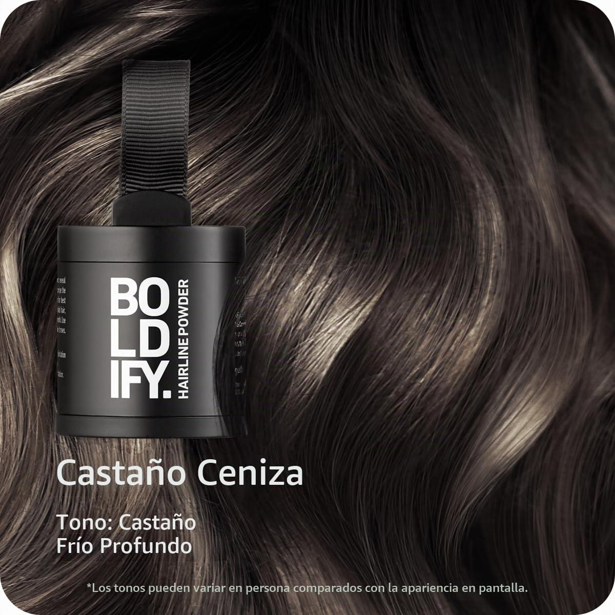POLVO PARA RAÍCES BOLDIFY HAIRLINE POWDER CASTAÑO CENIZA 10G - 2