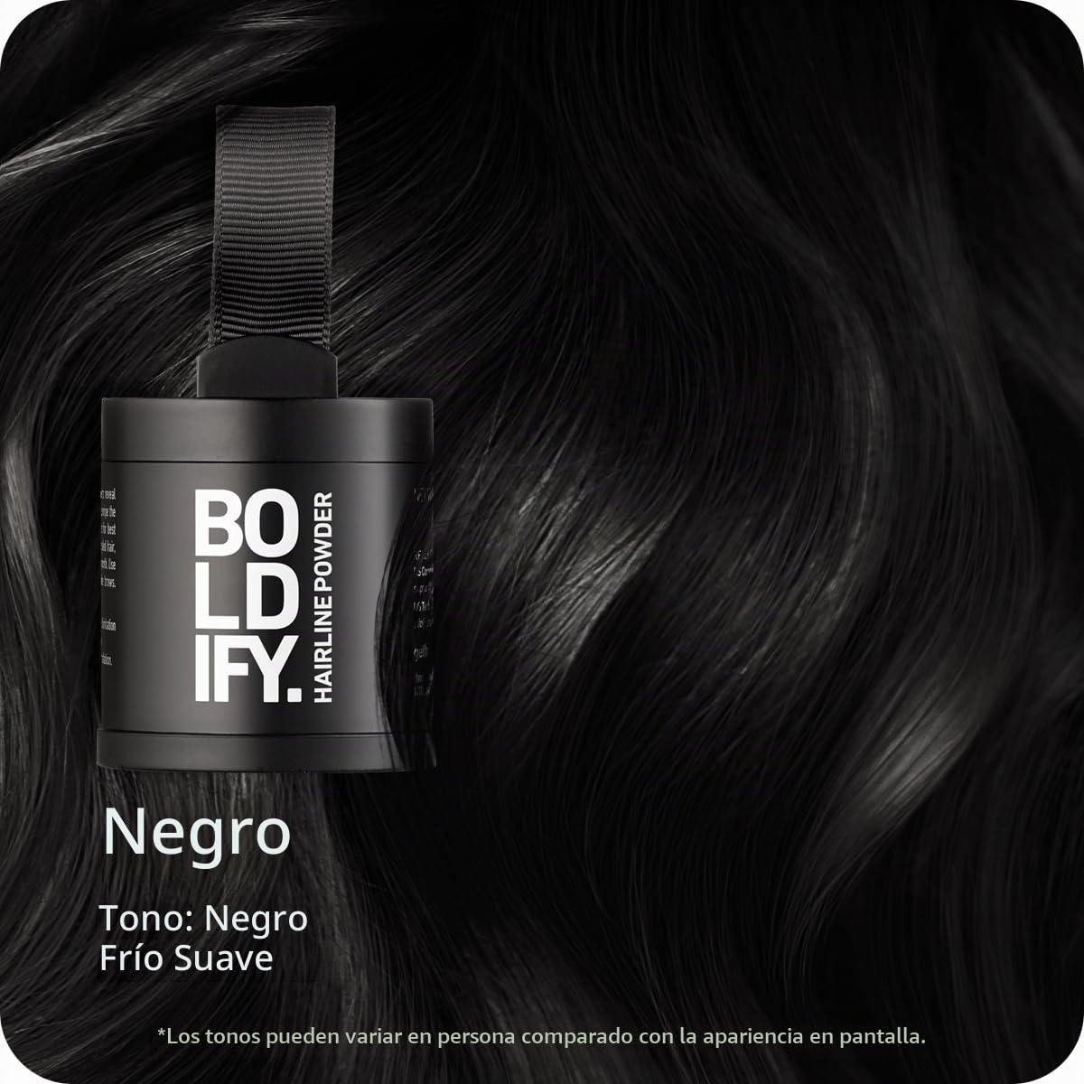 POLVO PARA RAÍCES BOLDIFY HAIRLINE POWDER RETOQUE CAPILAR NEGRO 10G - 2