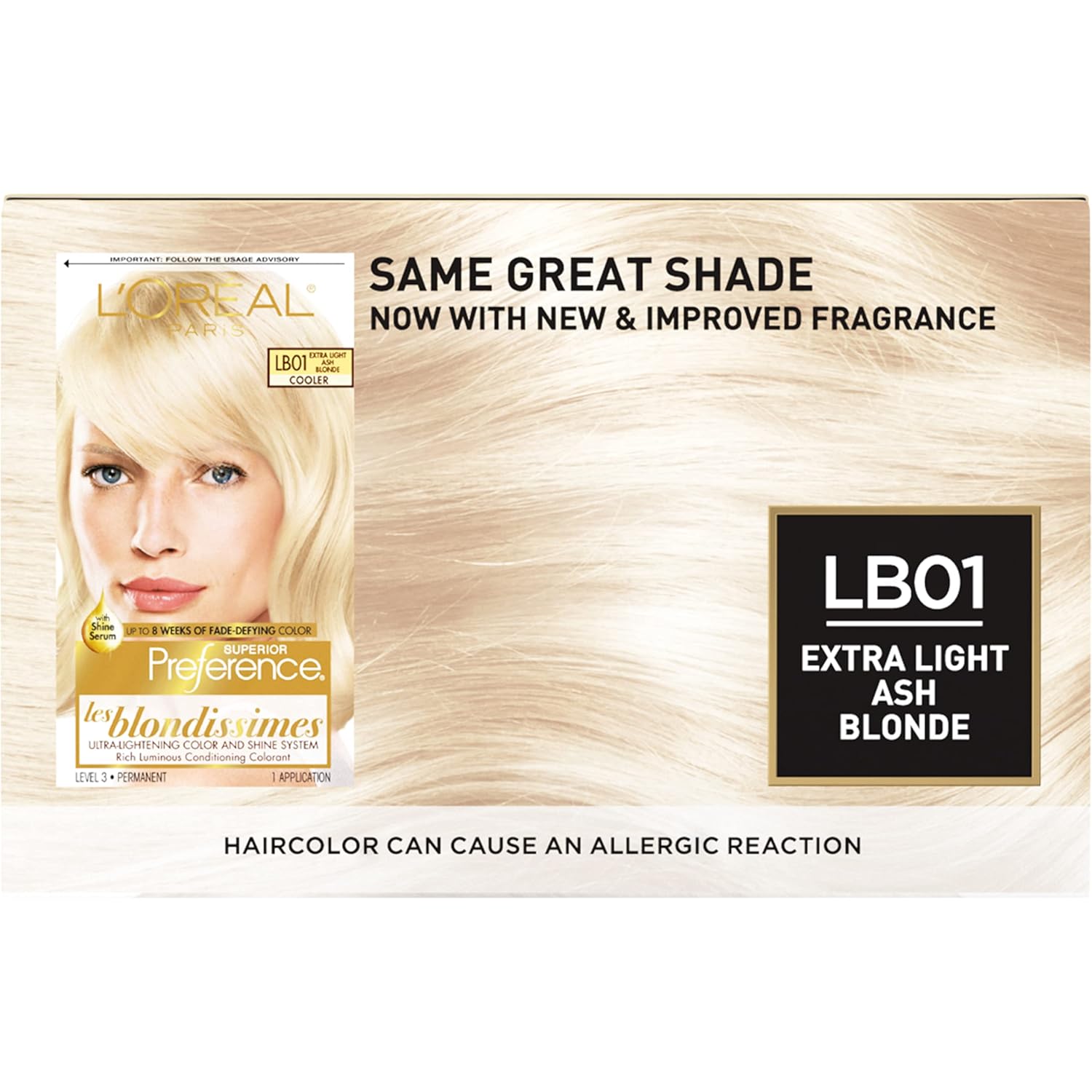 TINTURA PERMANENTE L'ORÉAL PARIS SUPERIOR PREFERENCE LB01 RUBIO CENIZA EXTRA CLARO PACK DE 2 - 2