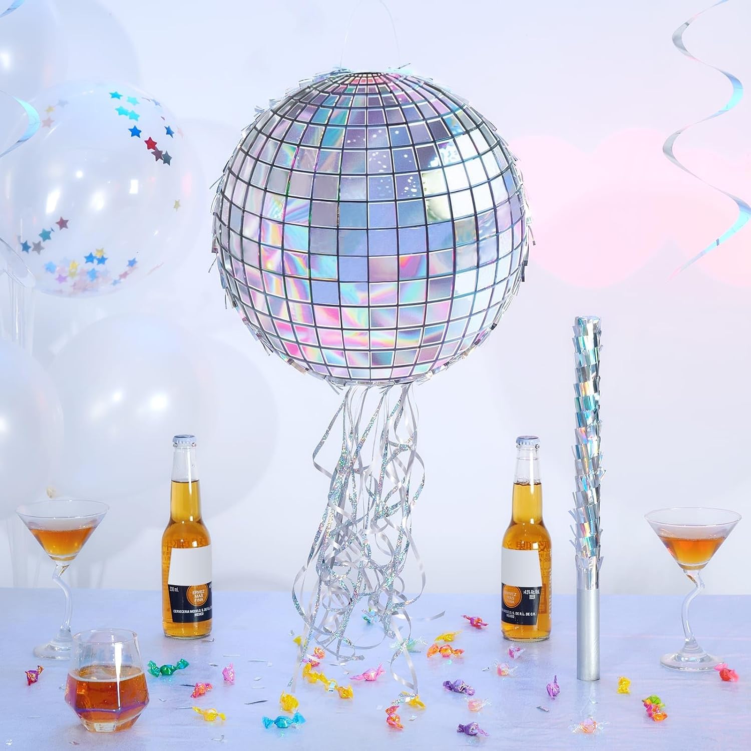 PIÑATA DISCO BALL WERNNSAI PLATEADO - 2