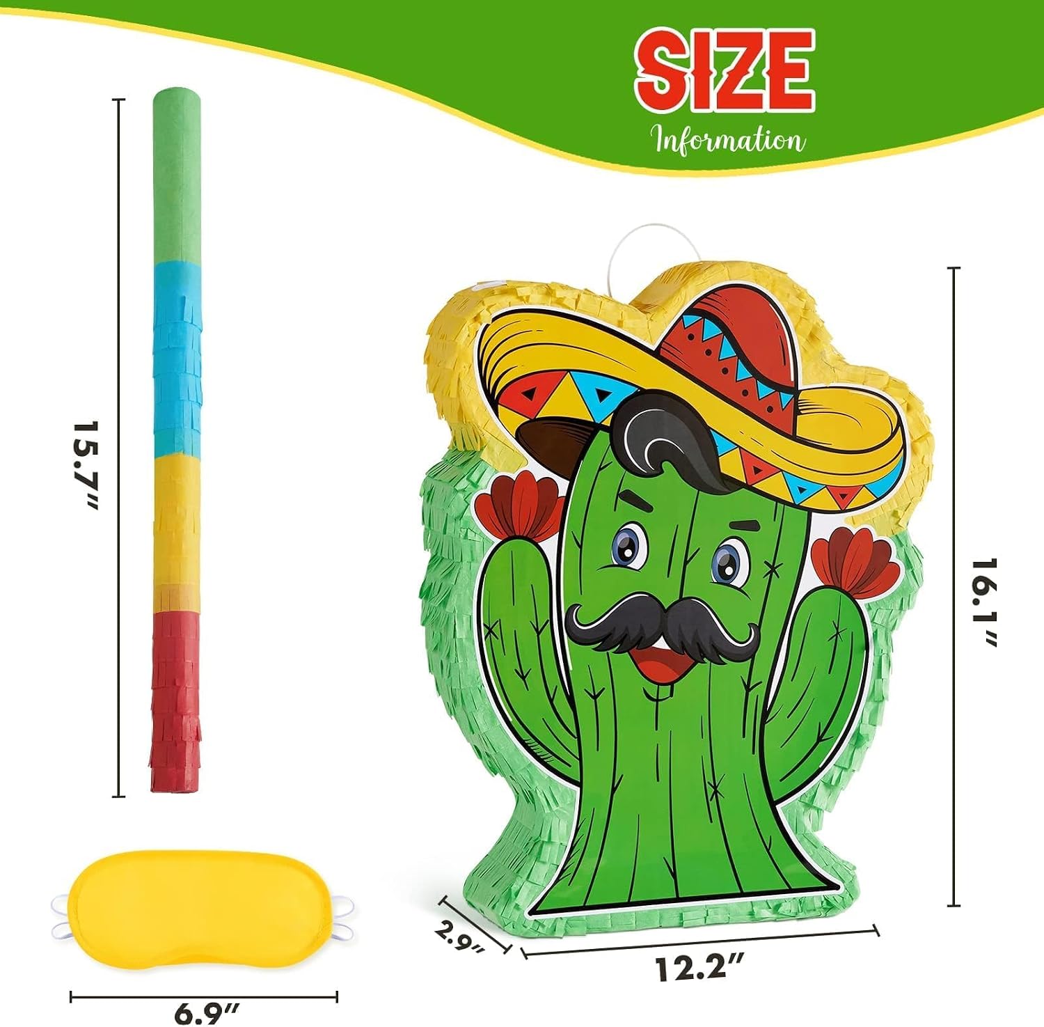 PIÑATA CACTUS MEXICANA WERNNSAI PARA FIESTA TEMÁTICA - 3