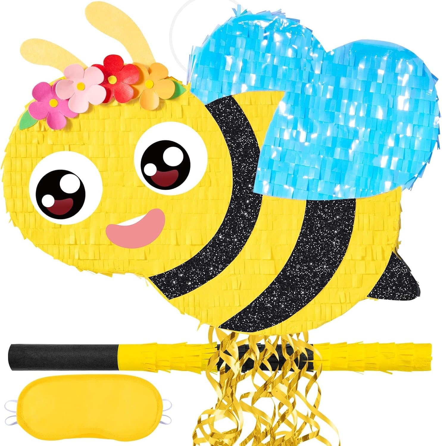 PIÑATA ABEJA WERNNSAI HAPPY FIRST BEE DAY CON ACCESORIOS - 1