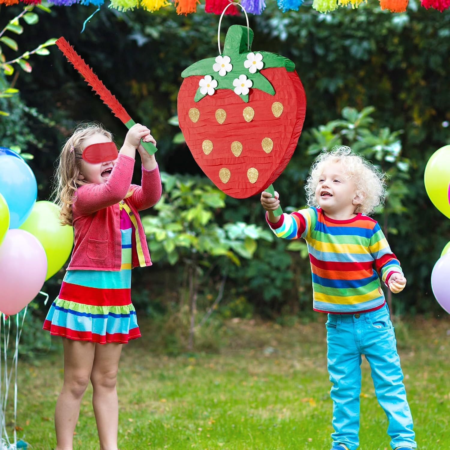 PIÑATA FRESA ROJA WERNNSAI PARA NIÑOS - 4