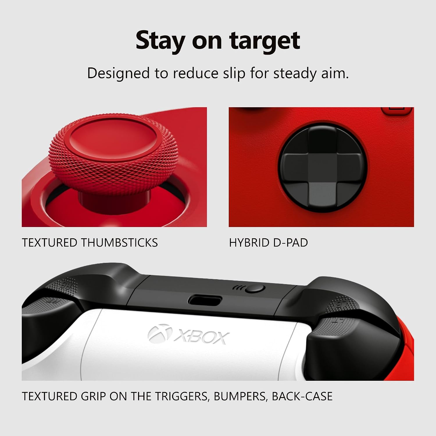 CONTROL INALÁMBRICO XBOX WIRELESS GAMING CONTROLLER PULSE RED - 3