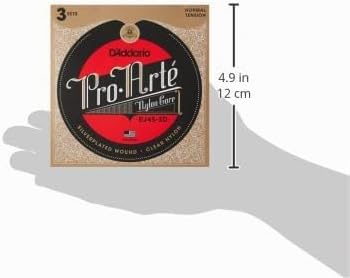 CUERDAS PARA GUITARRA CLÁSICA D'ADDARIO PRO-ARTE NYLON TENSIÓN NORMAL, 3 JUEGOS - 2