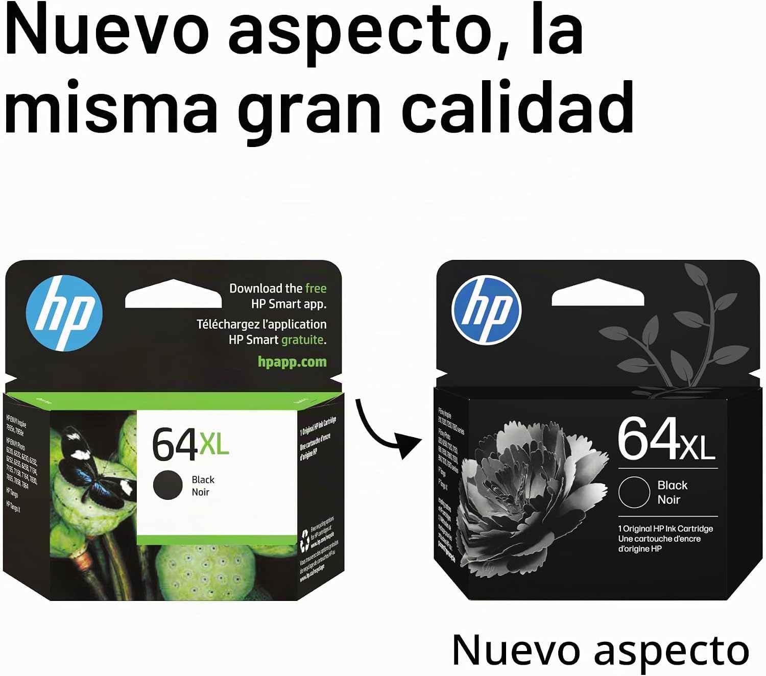 CARTUCHO DE TINTA HP 64XL NEGRO DE ALTO RENDIMIENTO - 3