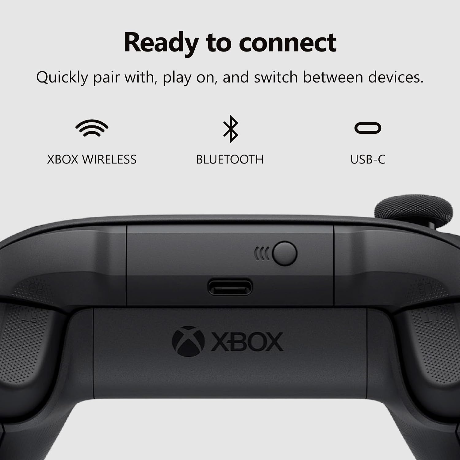 MANDO XBOX WIRELESS GAMING CONTROLLER CARBON BLACK - 5