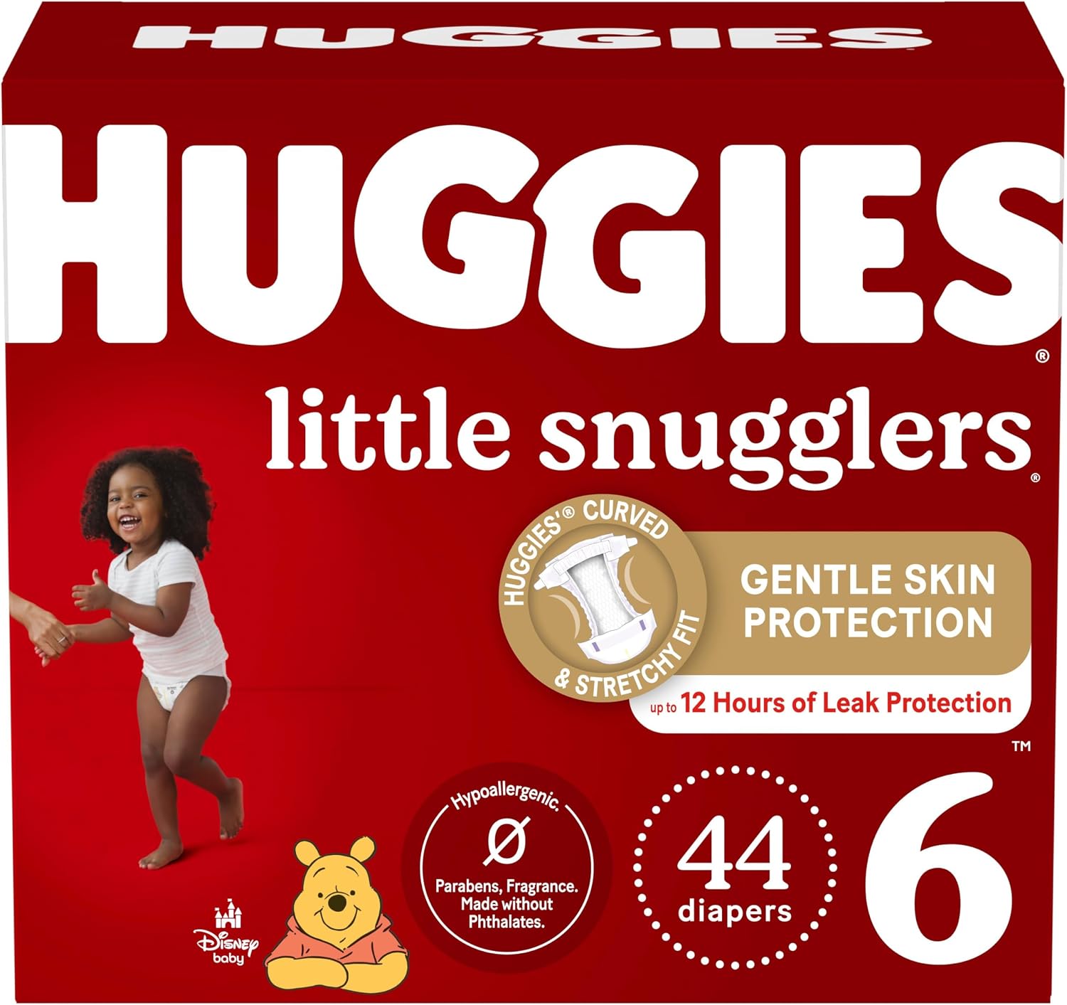 PAÑALES HUGGIES LITTLE SNUGGLERS TALLA 6 (35+ LBS) 44 UNIDADES - 1