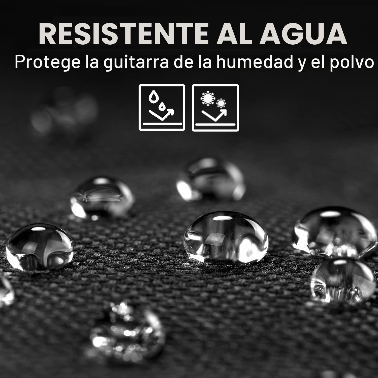 FUNDA PARA GUITARRA ACÚSTICA CAHAYA 41 PULGADAS CON ACOLCHADO 0.35 PULGADAS RESISTENTE AL AGUA - 4