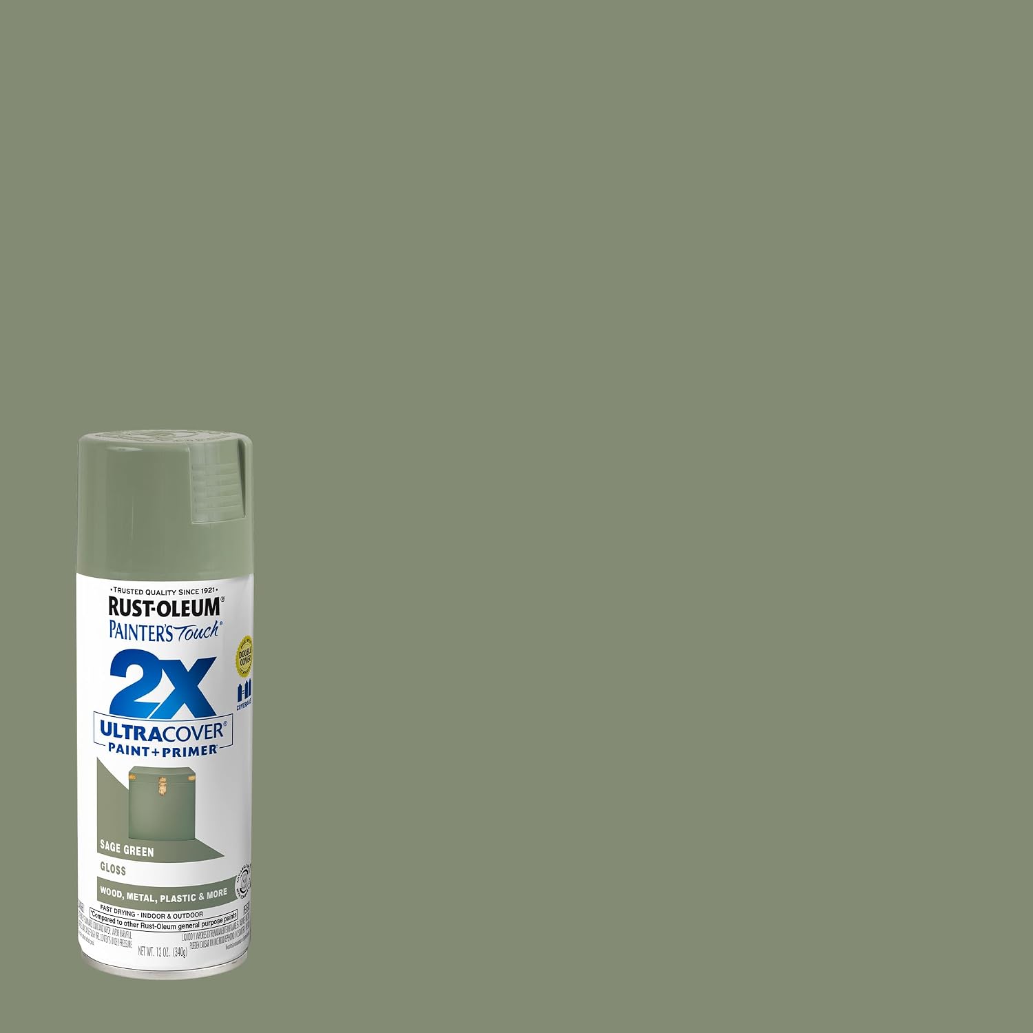 PINTURA EN SPRAY RUST-OLEUM PAINTER'S TOUCH 2X ULTRA COVER ACABADO BRILLO VERDE SALVIA - 2