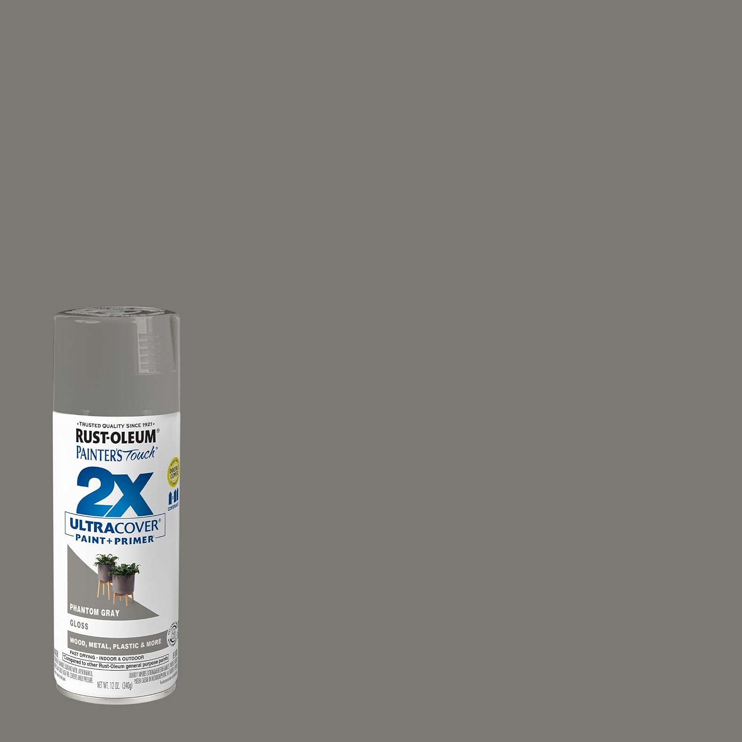 PINTURA EN SPRAY RUST-OLEUM PAINTER'S TOUCH 2X ULTRA COVER GRIS FANTASMA - 2