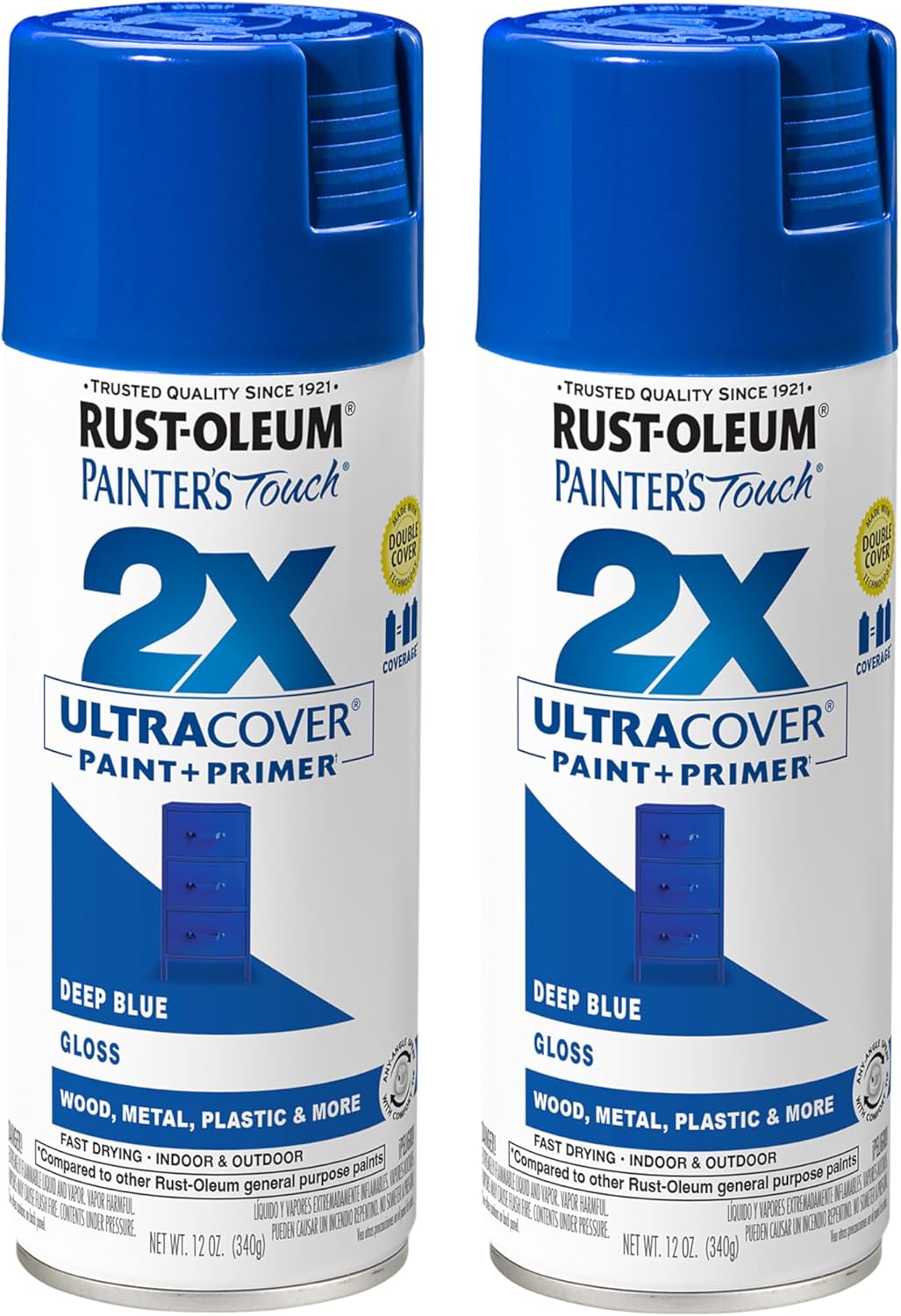 PINTURA EN SPRAY RUST-OLEUM PAINTER'S TOUCH 2X ULTRA COVER AZUL PROFUNDO BRILLO - 1
