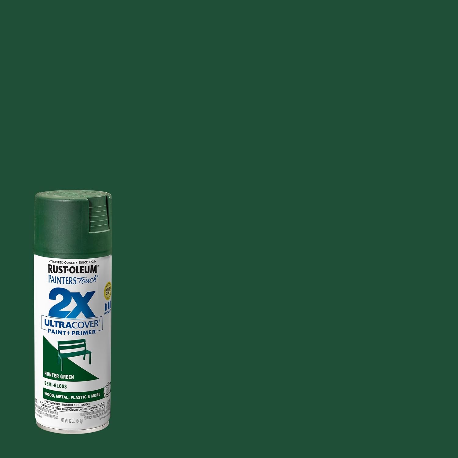 PINTURA EN SPRAY RUST-OLEUM PAINTER'S TOUCH 2X MULTIUSO VERDE CAZADOR SEMIBRILLO - 2