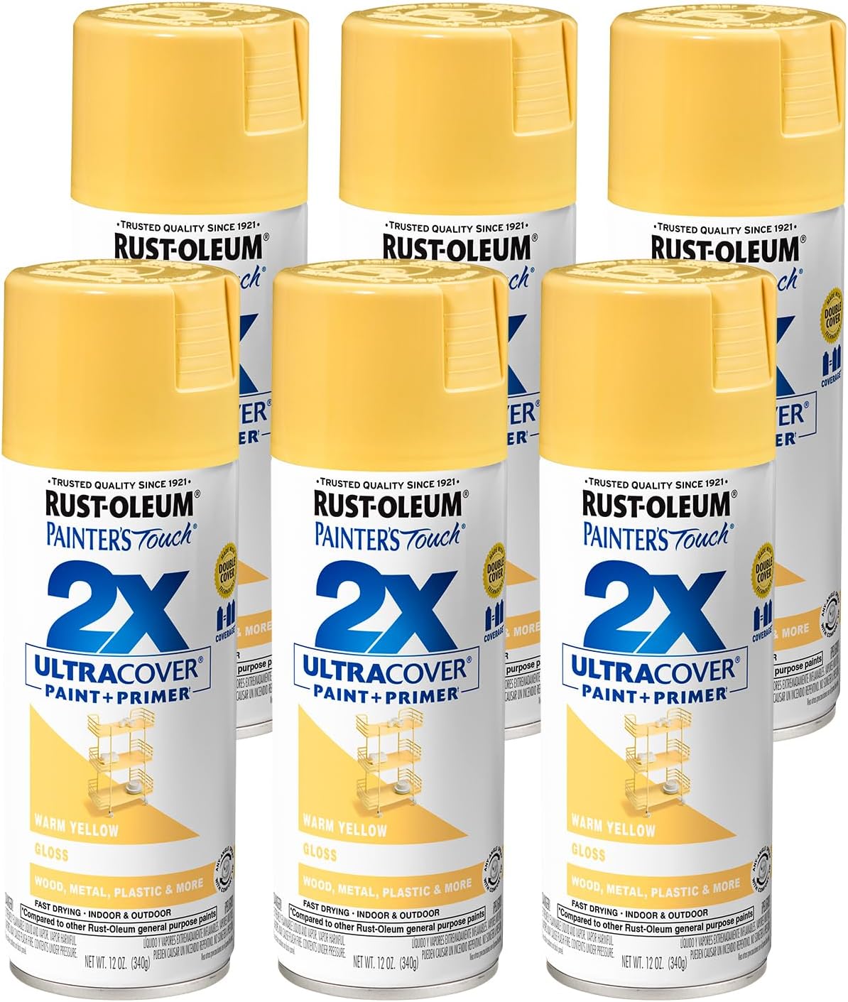 PINTURA EN SPRAY RUST-OLEUM PAINTER'S TOUCH 2X ULTRA COVER AMARILLO CÁLIDO BRILLO - 1