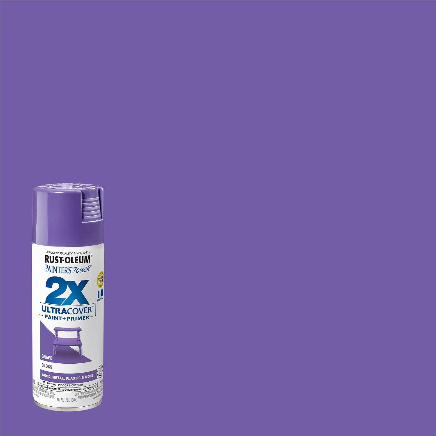 PINTURA EN SPRAY RUST-OLEUM PAINTER'S TOUCH 2X ULTRA COVER ACABADO BRILLO UVA - 2