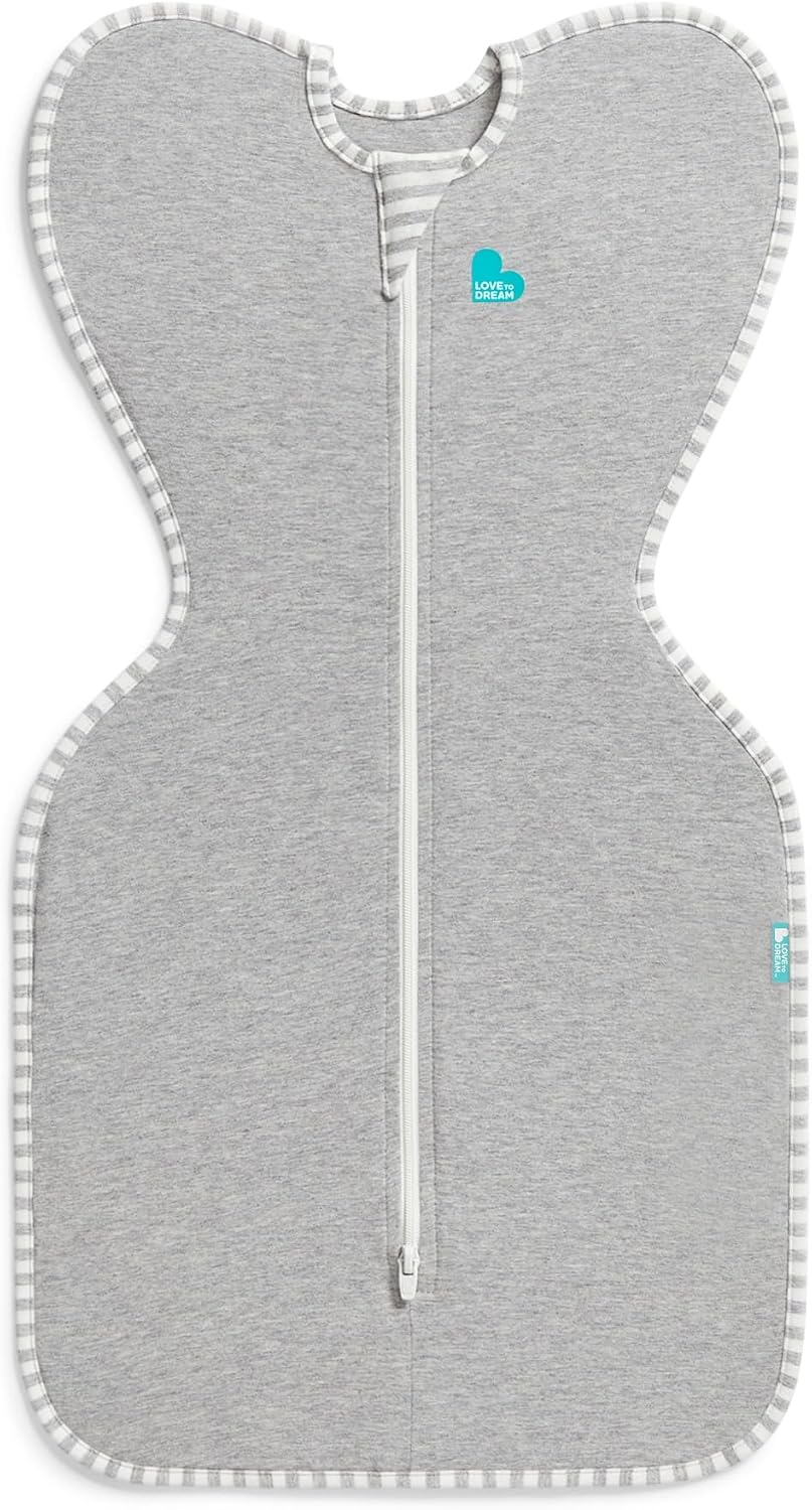 MANTA DE DORMIR LOVE TO DREAM SWADDLE UP 1.0 TOG PARA BEBÉ 5-8.5 LBS GRIS - 2