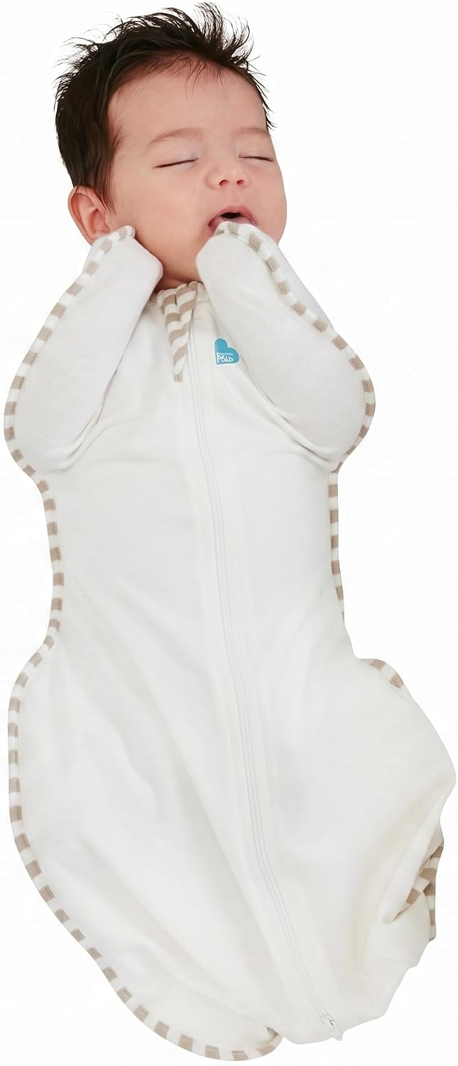 MANTA DE DORMIR LOVE TO DREAM SWADDLE UP ORGANIC TALLA M 1.0 TOG CREMA - 1
