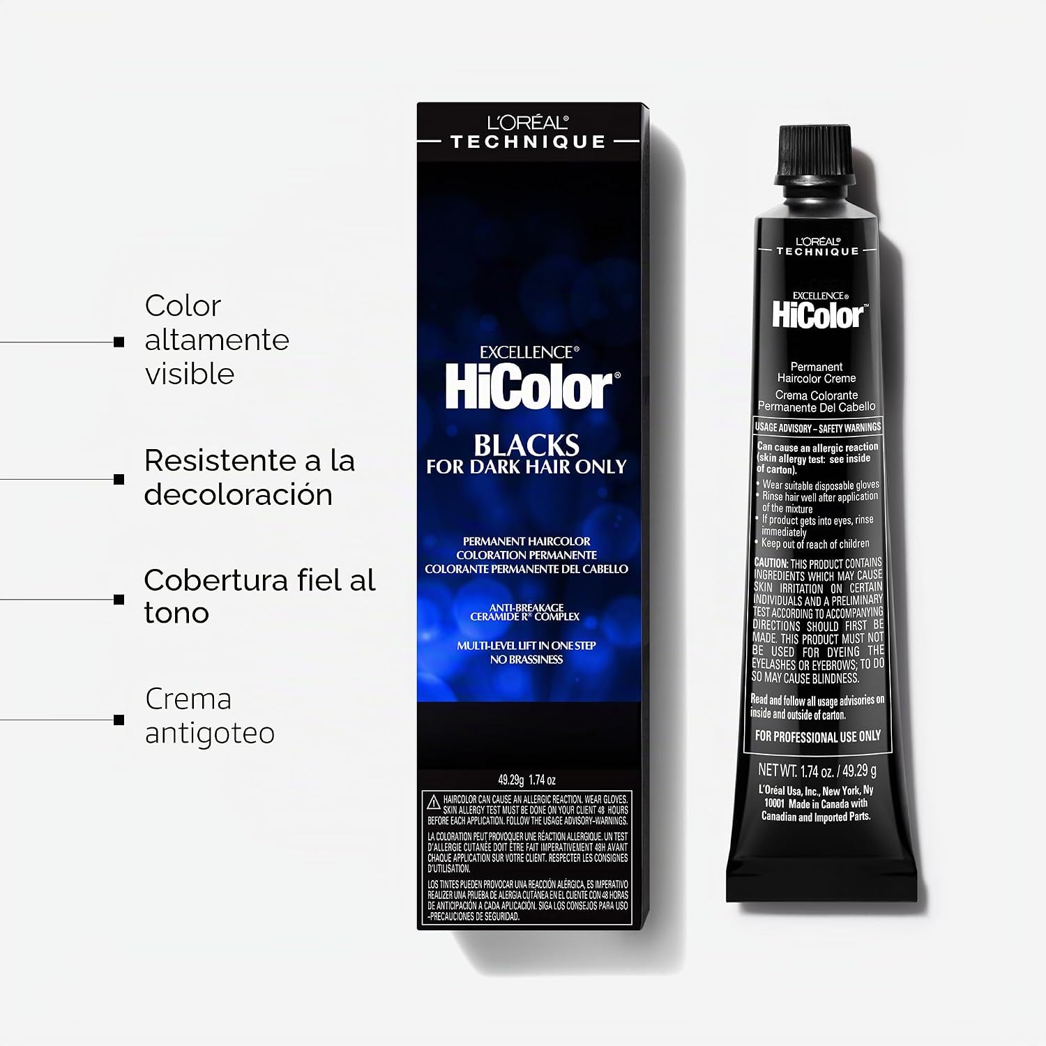 TINTURA PERMANENTE L'ORÉAL TECHNIQUE HICOLOR VIOLET Y BLACKS - 3
