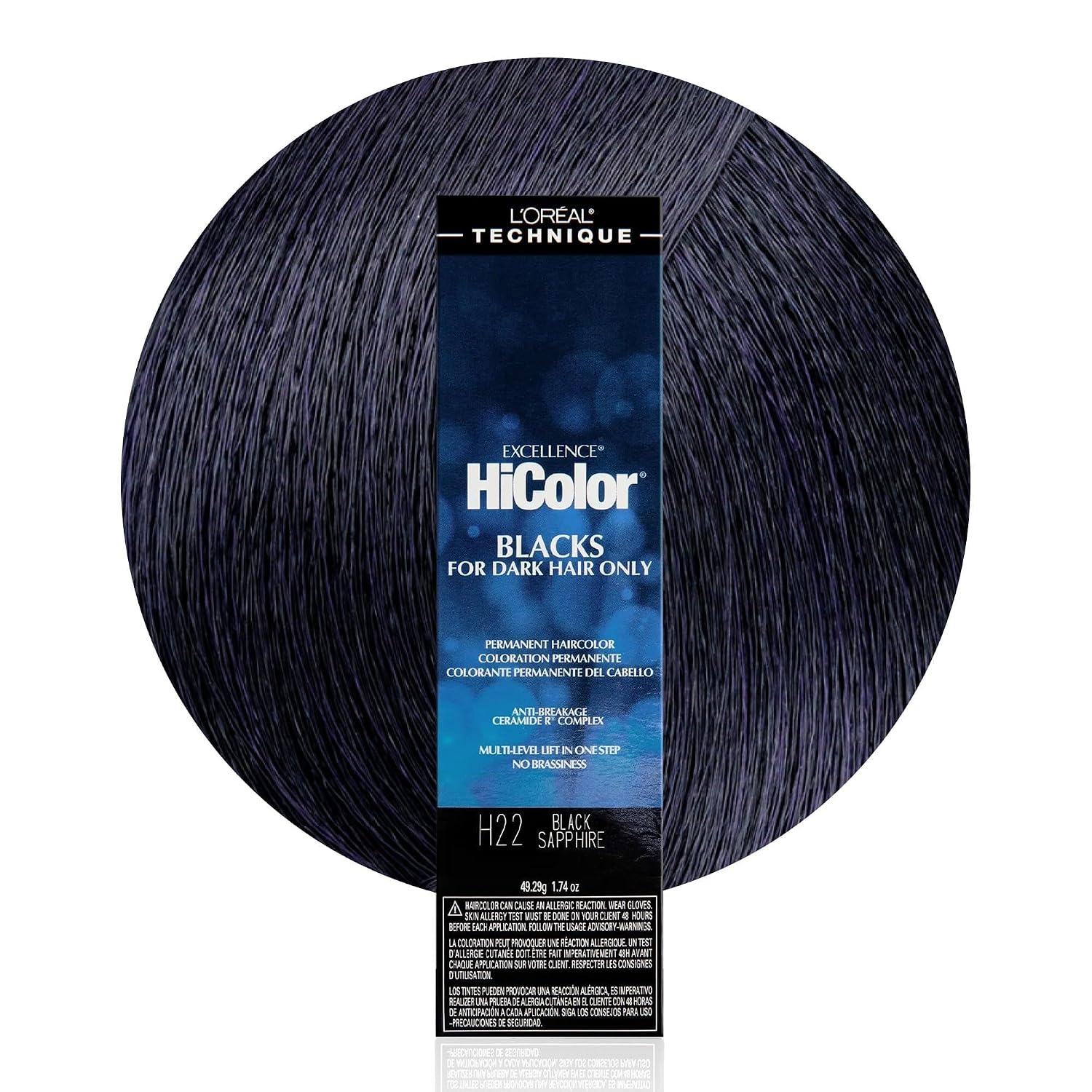TINTURA PERMANENTE L'ORÉAL TECHNIQUE HICOLOR VIOLETA Y NEGRO - 1