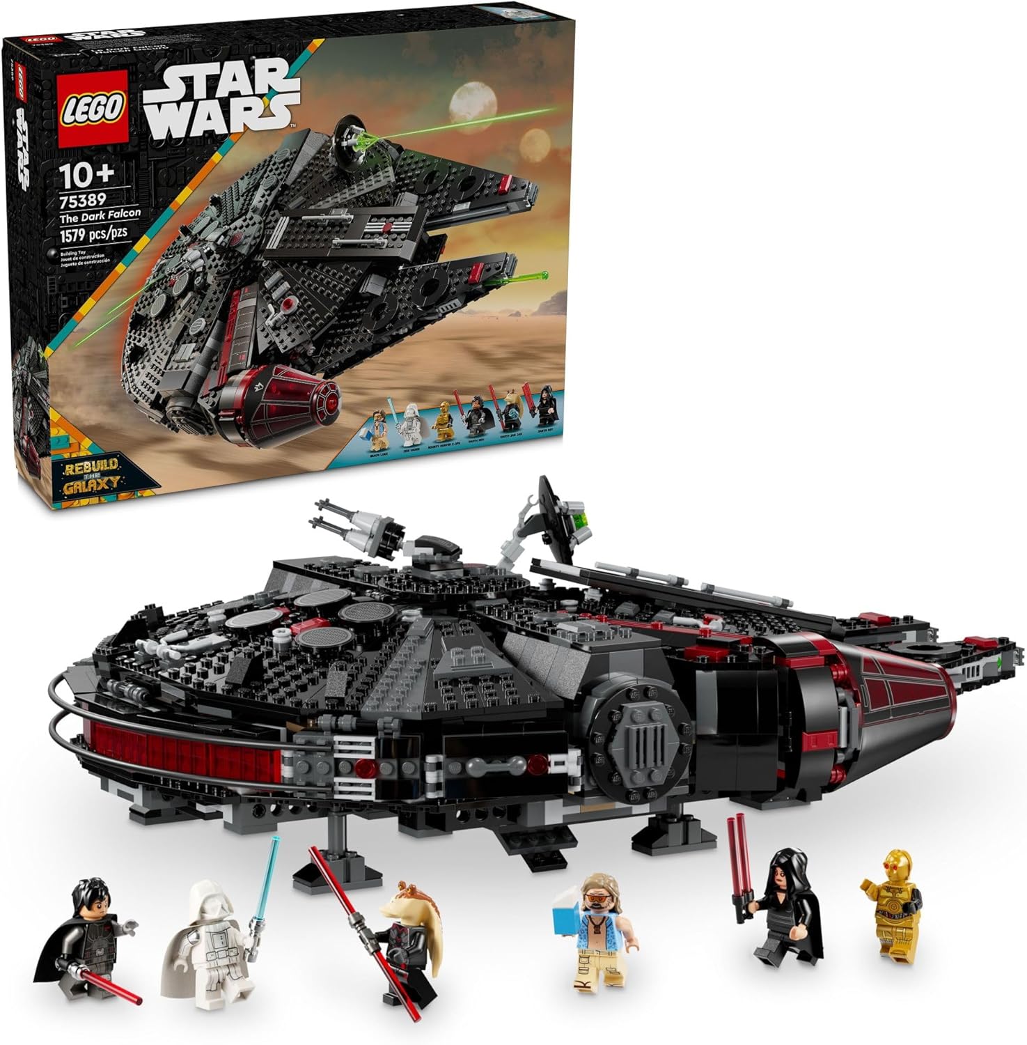 LEGO STAR WARS THE DARK FALCON SET DE CONSTRUCCIÓN 75389 CON 1579 PIEZAS - 1
