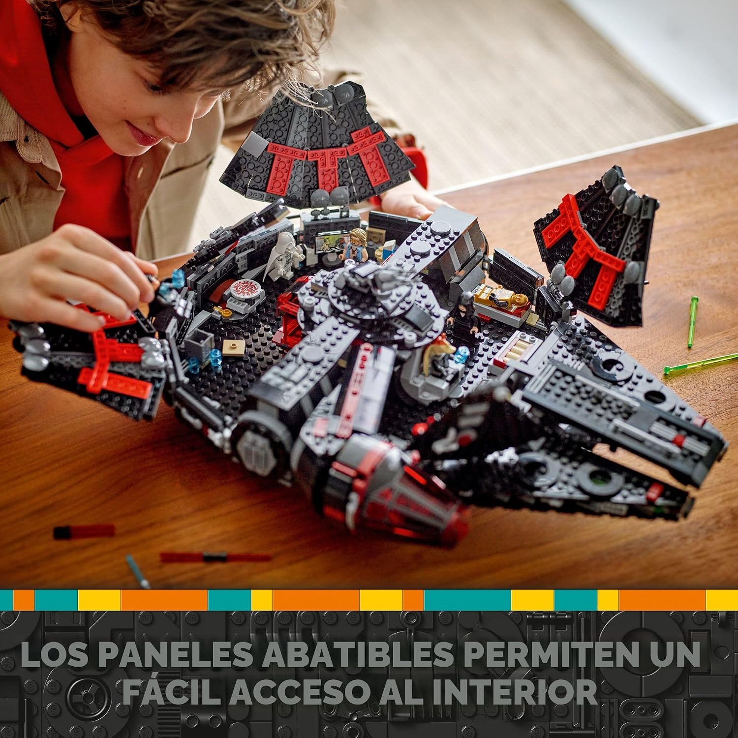 LEGO STAR WARS THE DARK FALCON SET DE CONSTRUCCIÓN 75389 CON 1579 PIEZAS - 3
