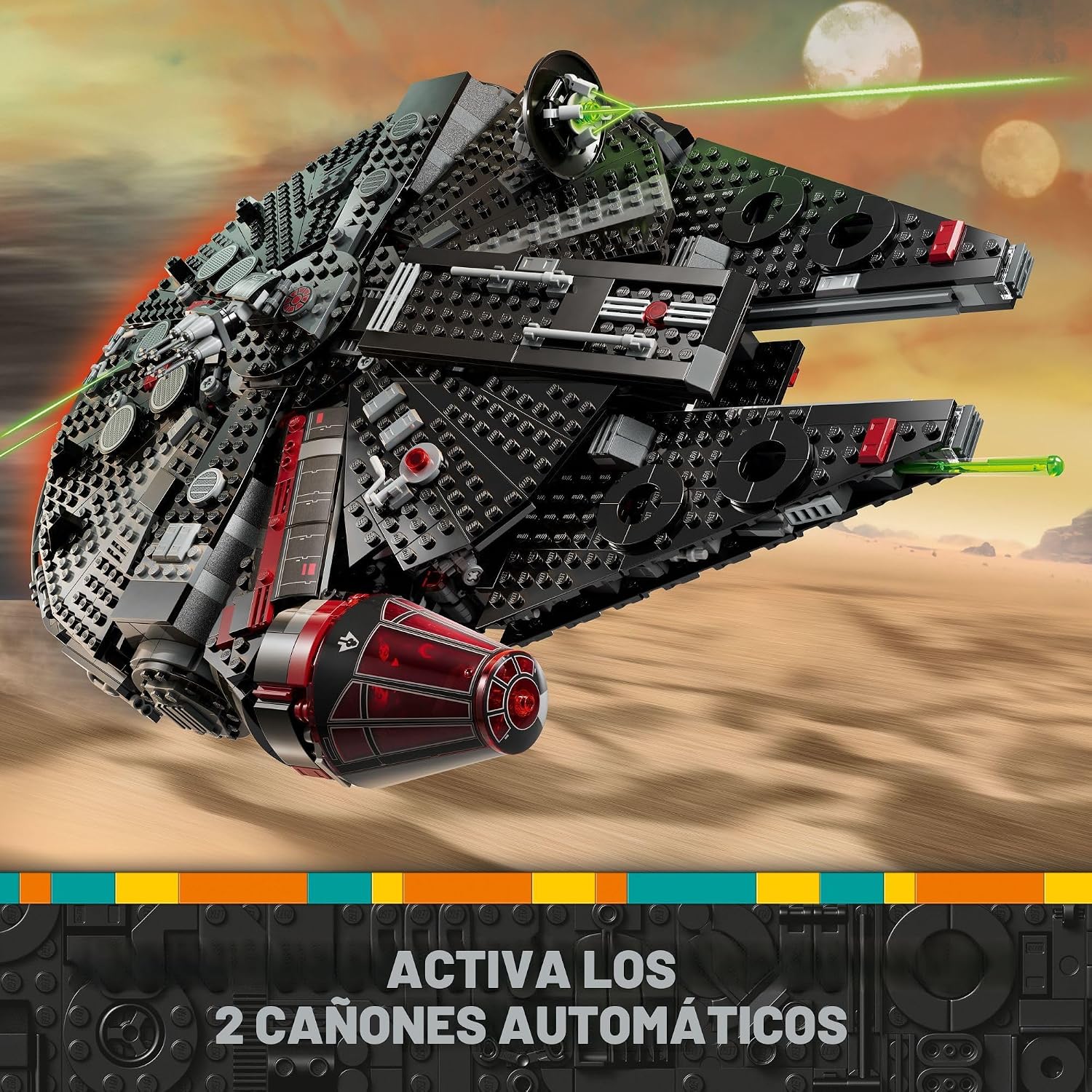 LEGO STAR WARS THE DARK FALCON SET DE CONSTRUCCIÓN 75389 CON 1579 PIEZAS - 5
