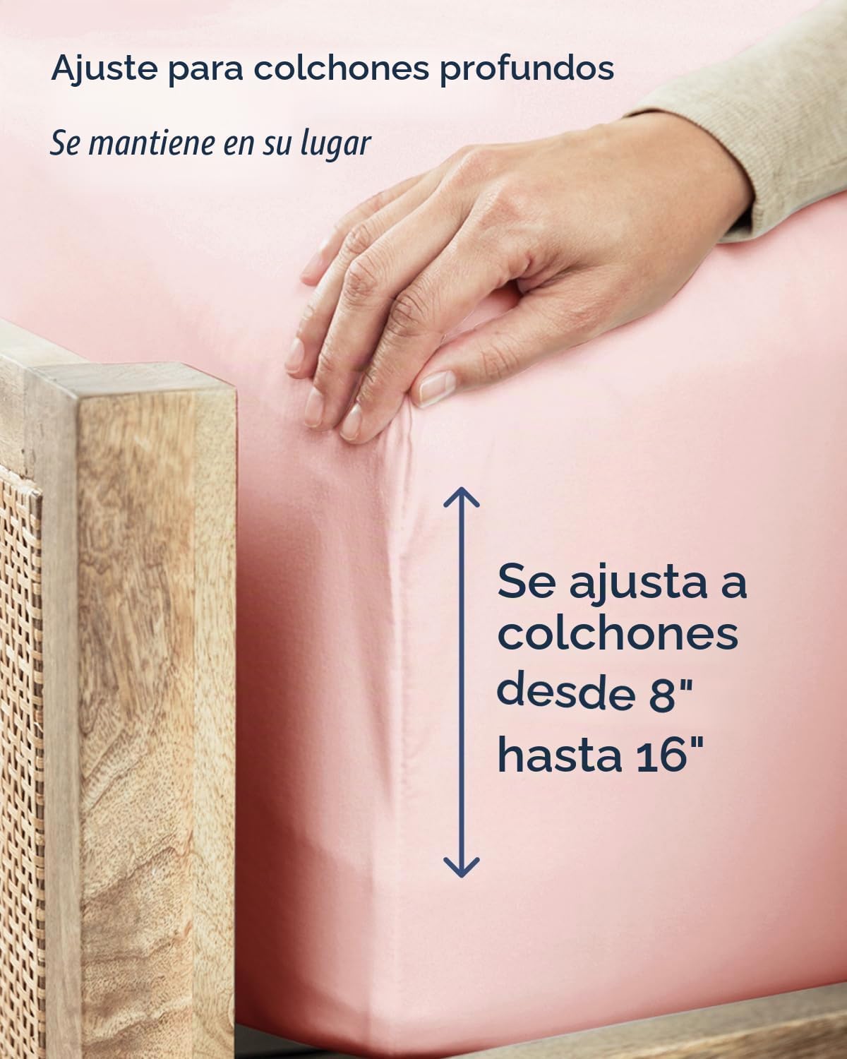 JUEGO DE SÁBANAS FULL XL 4 PIEZAS CGK UNLIMITED ROSA BEBÉ - 4
