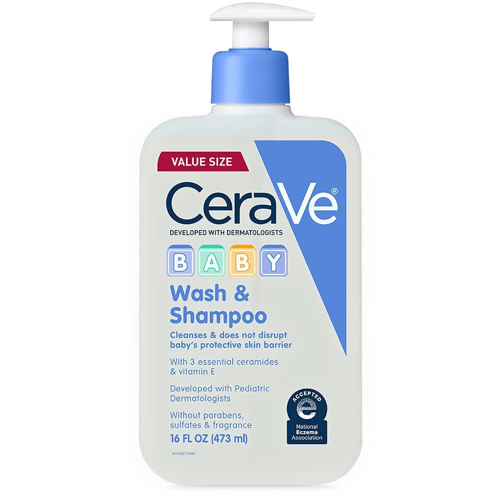 SHAMPOO Y LIMPIADOR CORPORAL CERAVE BABY 2 EN 1 CON VITAMINA E 16OZ - 1