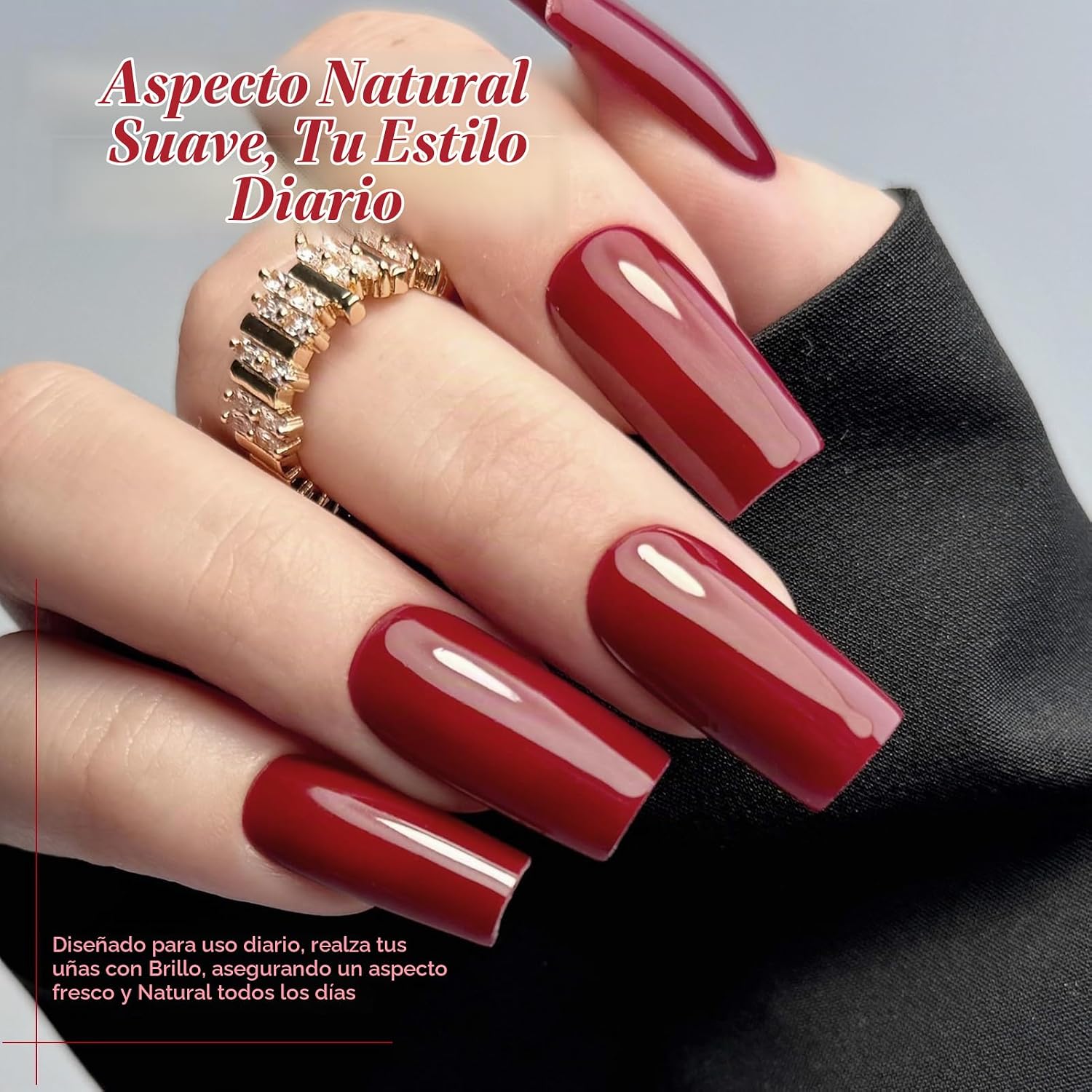 ESMALTE DE UÑAS GEL BORN PRETTY ROJO OSCURO BURDEO SET 6 BOTELLAS 7ML - 3