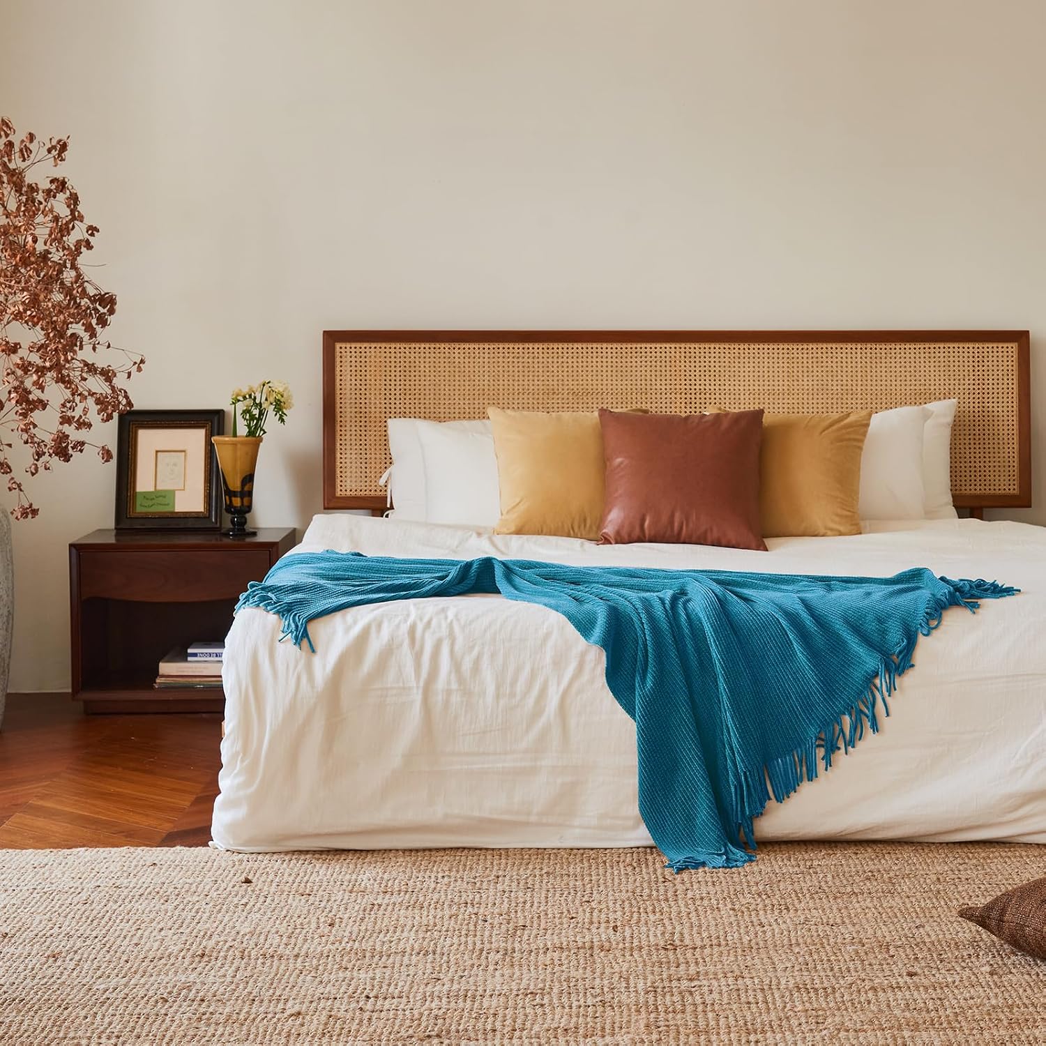 MANTA LIFEIN CHENILLE TEJIDA 60X80 TEAL - 3