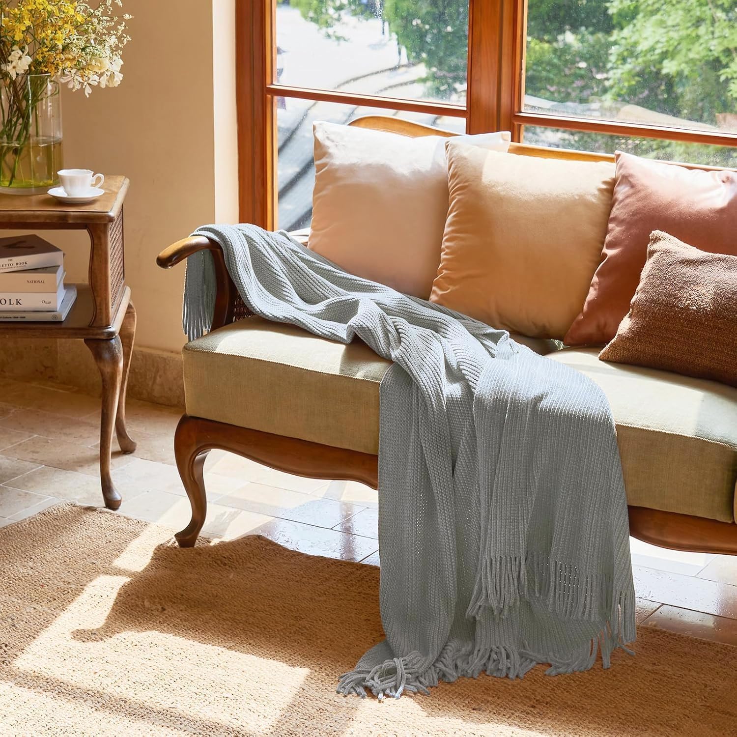 MANTA LIFEIN THROW BLANKET GRIS CLARO 60X80 PULGADAS - 2