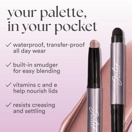 SOMBRA DE OJOS JULEP EYESHADOW 101 CRÈME-TO-POWDER STICK DUO ROSA BLUSH Y MAUVE - 3